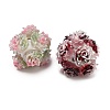 Polymer Clay Rhinestone Beads RESI-D015-02-2