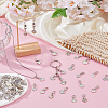 60Pcs 10 Styles Valentine's Day Heart Alloy Pendant Decorations HJEW-FH00290-4