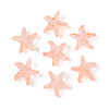 Frosted Glass Beads FGLA-T005-01H-1