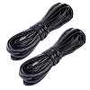 2 Bundles Flat PU Leather Braided Cord OCOR-CL0001-18C-1