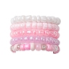 5Pcs 5 Color Glass Seed Beaded Stretch Finger Rings RJEW-JR00665-2