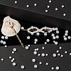 600Pcs No Hole ABS Plastic Imitation Pearl Round Beads MACR-LS0001-04-6
