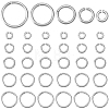 50Pcs 5 Styles 925 Sterling Silver Open Jump Rings STER-BBC0006-19-1