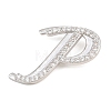 Brass Micro Pave Clear Cubic Zirconia Pendants CU-CBA8481-01P-P-2