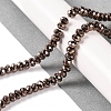 Electroplated Synthetic Non-magnetic Hematite Beads Strands G-Q174-02-2