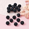 Grade A Round Pave Disco Ball Beads X-RB-H258-10MM-207-4
