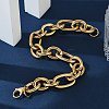 Ion Plating(IP) 304 Stainless Steel Cross Chain Bracelets BJEW-L634-11G-5