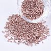 Electroplate Cylinder Seed Beads SEED-Q036-02A-B05-1