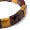 Natural Mookaite Beads Stretch Bracelets for Women Men BJEW-C097-06-15-2