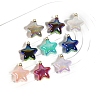 10Pcs UV Plated Iridescent Opaque Resin Pendants PW-WG9DE9F-11-2