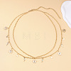 Alloy Moon Sun Star Double Layer Tassel Waist Chains WG6E939-01-2