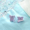 Hypoallergenic Bioceramics Zirconia Ceramic Butterfly Stud Earrings EJEW-C065-01B-2