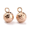 Ion Plating(IP) 304 Stainless Steel Charms STAS-O147-03B-RG-2