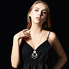 Alloy Triple Circle Pendant Necklaces for Women FS-WG499F1-01-3