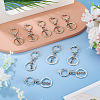 10Pcs Alloy Keychains KEYC-TA0004-76-4