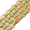 Baking Paint Glass Enamel Beads GLAA-B035-01-2