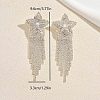 Brass Rhinestone Stud Earrings for Women QC2926-5