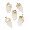 Natural Quartz Crystal Faceted Pendants G-G181-03G-03-1