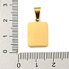 PVD Vacuum Plating 304 Stainless Steel Pave Natural White Shell Pendants STAS-S130-03G-S-3