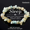 Natural Flower Amazonite Chip Beaded Stretch Bracelets JI5766-23-1