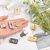 4 Sets 4 Colors Alloy Bag Twist Lock Clasps FIND-CA0007-10-3