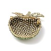 Teachers' Day Alloy Rhinestone Apple Brooches JEWB-S023-04B-2