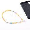 Colorful Acrylic Beaded Mobile Straps HJEW-JM00459-4
