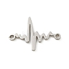 201 Stainless Steel Laser Cut Connector Charms STAS-R133-02P-02-1