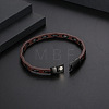 Leather Cord Bracelets for Men WG751FF-01-3