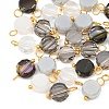 30Pcs Electroplate Glass Pendants PALLOY-YW00145-01-1