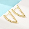 Brass Hoop Earrings EJEW-D348-02G-1