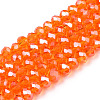Electroplate Glass Beads Strands EGLA-A034-T1mm-A23-1
