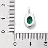 925 Sterling Silver Cubic Zirconia Oval Charms STER-S006-01S-E-3