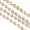 Brass Rhinestone Strass Chains CHC-T002-SS8-01C-3