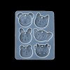 Rabbit/Dragon/Cat Pendant DIY Silhouette Silicone Mold LS-DIY-K073-09B-4