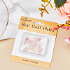6Pcs Autumn Theme Real 18K Gold Plated Brass Micro Pave Cubic Zirconia Pendants ZIRC-BBC0002-34-6