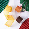 Yilisi 3 Rolls 3 Colors Polyester Imitation Linen Wrapping Ribbon OCOR-YS0001-02B-5