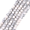 Synthetic Howlite Beads Strands G-E110-4mm-5-5