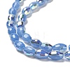 Baking Painted Glass Beads Strands DGLA-D001-02F-3