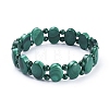 Natural Malachite Stretch Bracelets G-D0018-04-2