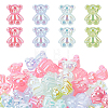 60Pcs 4 Colors Opaque Acrylic Beads MACR-CA0001-22-1