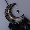 Natural Agate Moon with Tree Pendant Decorations TREE-PW0002-20-2