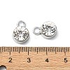 Rack Plating Alloy Rhinestone Charms FIND-M014-16F-P-3