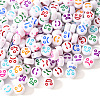 White Opaque Acrylic Beads MACR-YW0001-20F-3