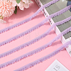 10 Yards Polyester Elastic Lace Trim SRIB-WH0011-121B-4