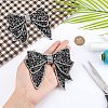 2Pcs Resin Rhinestone Bowknot Shoes Charms FIND-CA0004-74-3