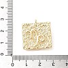 Brass Micro Pave Cubic Zirconia Enamel Pendants KK-L250-08G-11-3