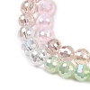 Electroplate Glass Beads Strands EGLA-D300-06-6mm-02-5