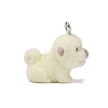 Animal Theme Flocky Opaque Resin Pendants RESI-H042-01P-15-2