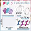 3 Bag 3 Colors PVC Plastic Petaline Cabochons DIY-OC0015-59-2